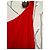 Reformation Rotes Samtkleid - Ansicht 2