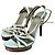 Sandali con tacco Guess in pelle bianco e argento 40