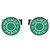 Hermès DOPPIETTE DI GEMELLI HERMES LICOL 2 H052056FP METALLO VERDE ARGENTO