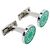 Hermès DOPPIETTE DI GEMELLI HERMES LICOL 2 H052056FP METALLO VERDE ARGENTO - vista 3