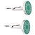 Hermès DOPPIETTE DI GEMELLI HERMES LICOL 2 H052056FP METALLO VERDE ARGENTO - vista 4