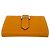 Tarjetero Mini Chevre Béarn de Hermès Amarillo - vista 7
