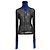 Maison Martin Margiela Transparente Rollkragenoberteil aus schwarzer Viskose von Maison Margiela