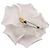 Timeless Spilla in seta vintage Chanel Camelia Bianco - vista 3
