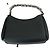 Borsa a spalla in pelle nera Alexander Wang con manico a catena con logo Nero