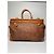 Vintage Courreges Leder Reisetasche Braun - Ansicht 2