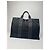 Vintage Hermès Canvas Tote Bag schwarz grau - Ansicht 3