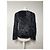 Dior Giacca con zip in pelliccia finta vintage nera M Nero - vista 3