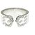 Cartier C2 Diamantring Silber