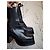 Jonak Botas Chelsea negras con plataforma Negro - vista 2