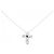 Autre Marque Collana con croce di diamante in oro bianco Au750 Argento