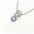 Autre Marque Collana in oro bianco Au750, tanzanite e diamante Argento - vista 3