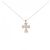 Autre Marque Collana in diamante di quarzo Au750 Rosa