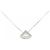 Autre Marque Collana in platino e diamanti Argento