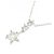 Autre Marque Colar Star Jewelry em Ouro Branco K10 com Pedra da Lua e Topázio Branco Prata - vista 3