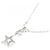 Autre Marque Colar Star Jewelry em Ouro Branco K10 com Pedra da Lua e Topázio Branco Prata - vista 4