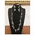 Magnifica parure DOLCE & GABBANA collana bracciale orecchini con perle nere swarovski logo e scritte Nero Argento - vista 2