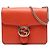 Gucci Arancione Piccolo Dollar in Pelle di Vitello Interlocking G Crossbody