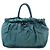 Bow Borsa a mano in tessuto blu con fiocco Prada