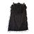 Autre Marque Abito bustier con piume e paillettes Nero