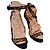 Sandali con tacco Miu Miu leopardati Nero Stampa leopardo