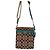 Borsa a spalla Coach monogramma marrone e turchese