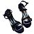 Sandali in pelle blu navy Roger Vivier