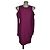 Abito Versace Jeans Couture con spalle scoperte viola scuro