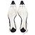 Timeless Chanel CC Slingback Kitten Heel Pumps in White Leather - view 5