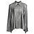 Roland Mouret Button Down Blouse in Silver Polyamide Silvery Metallic