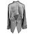 Roland Mouret Button Down Blouse in Silver Polyamide Silvery Metallic - view 3