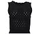 Vestido Mini Maje en Algodón Negro - vista 2