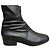 Autre Marque Botines Parallèle de cuero negro