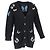 Valentino Garavani Valentino Applizierte Kabelstrick-Cardigan aus schwarzer Wolle