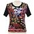 Autre Marque Stricktop mit Blumenmuster LEONARD FASHION Schwarz