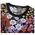 Autre Marque Stricktop mit Blumenmuster LEONARD FASHION Schwarz - Ansicht 3