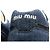Sneakers in denim e suede Miu Miu Blu - vista 12