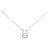 Autre Marque Platin-Diamant-Halskette Silber