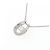 Autre Marque Platin-Diamant-Halskette Silber - Ansicht 3