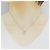 Autre Marque Platin-Diamant-Halskette Silber - Ansicht 6