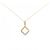Autre Marque Collar de diamantes Au750 K18YG PT900 Dorado