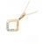 Autre Marque Collar de diamantes Au750 K18YG PT900 Dorado - vista 3