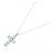 Autre Marque Aquamarin-Diamant-Halskette Pt900/Pt850 Silber - Ansicht 2