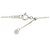 Autre Marque Aquamarin-Diamant-Halskette Pt900/Pt850 Silber - Ansicht 5