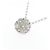 Autre Marque Collana Flower in Diamanti Au750 Argento - vista 3