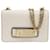Dior Borsa a spalla con catena e patta Bianco