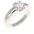 Cartier 18K Weißgold Bandring mit Diamant