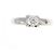 Cartier 18K Weißgold Bandring mit Diamant - Ansicht 2