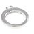 Cartier 18K Weißgold Bandring mit Diamant - Ansicht 3