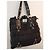 Borsa Guess nera in tessuto plissettato e pelle Nero - vista 3